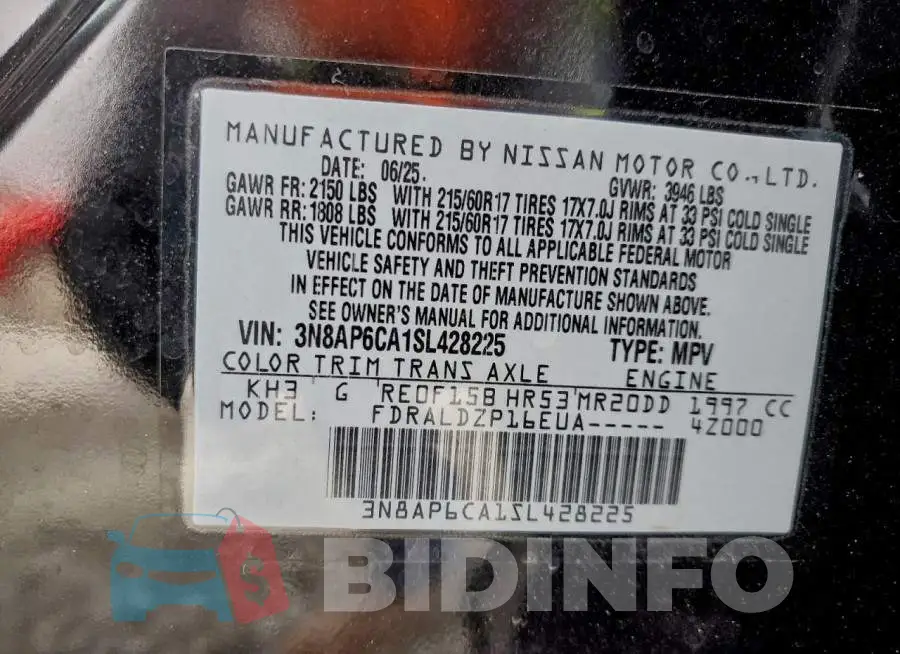 3N8AP6CA1SL428225 Photo# 13