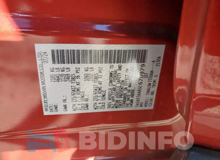 5N1BT3AA6SC670979 Photo# 13