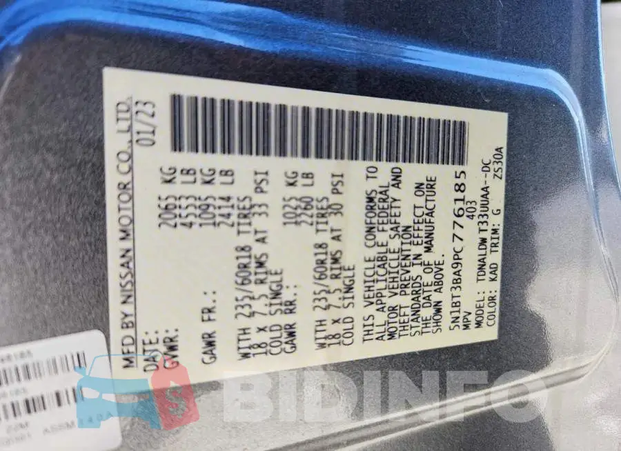 5N1BT3BA9PC776185 Photo# 12
