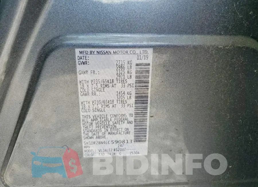 5N1DR2BN4LC590813 Photo# 13