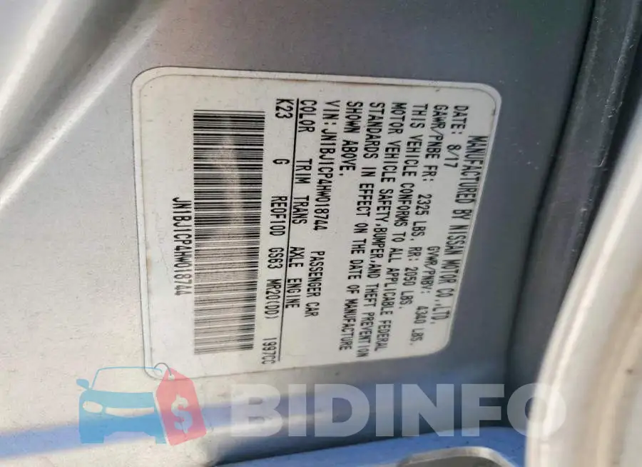 JN1BJ1CP4HW018744 Photo# 13