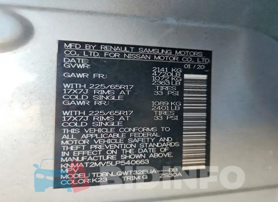 KNMAT2MV5LP540663 Photo# 13