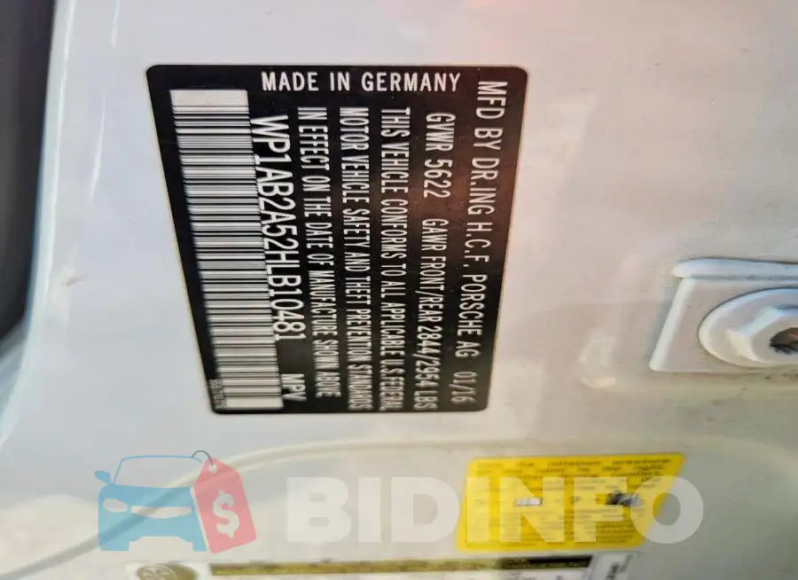 WP1AB2A52HLB10481 Photo# 13
