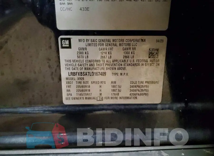 LRBFXBSA7LD167409 Photo# 13