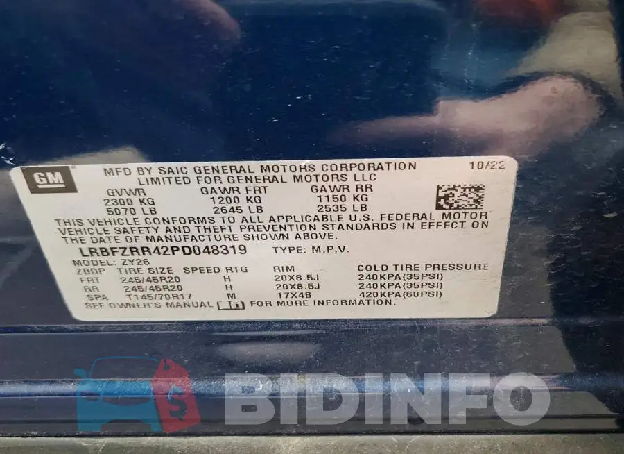 LRBFZRR42PD048319 Photo# 13