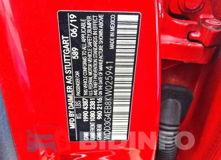 WDD3G4EB8KW025941 Photo# 12