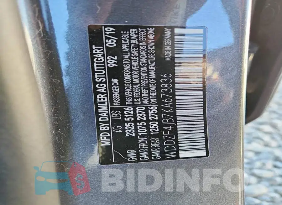 WDDZF4JB7KA673836 Photo# 12