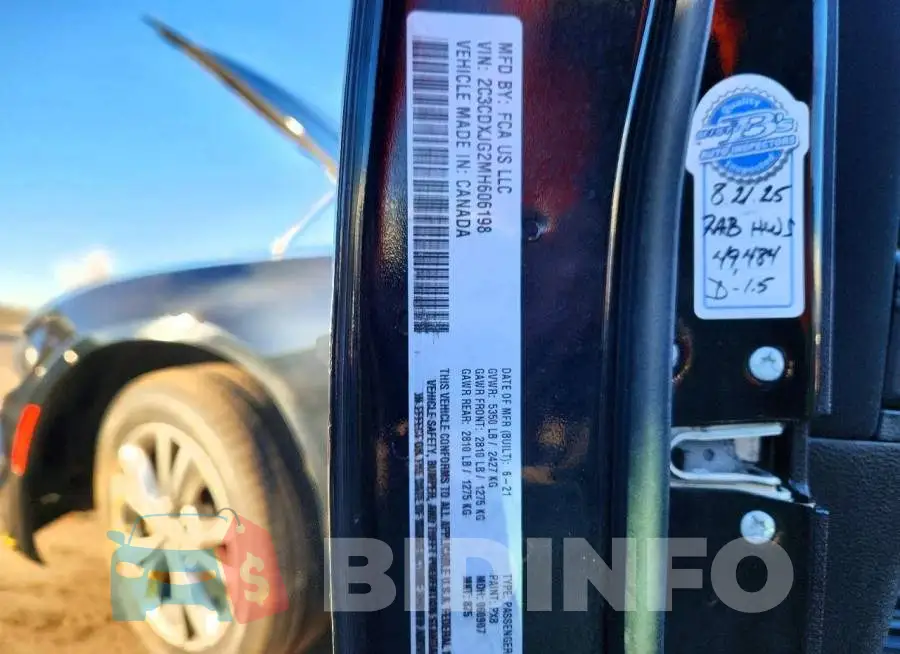 2C3CDXJG2MH606198 Photo# 13