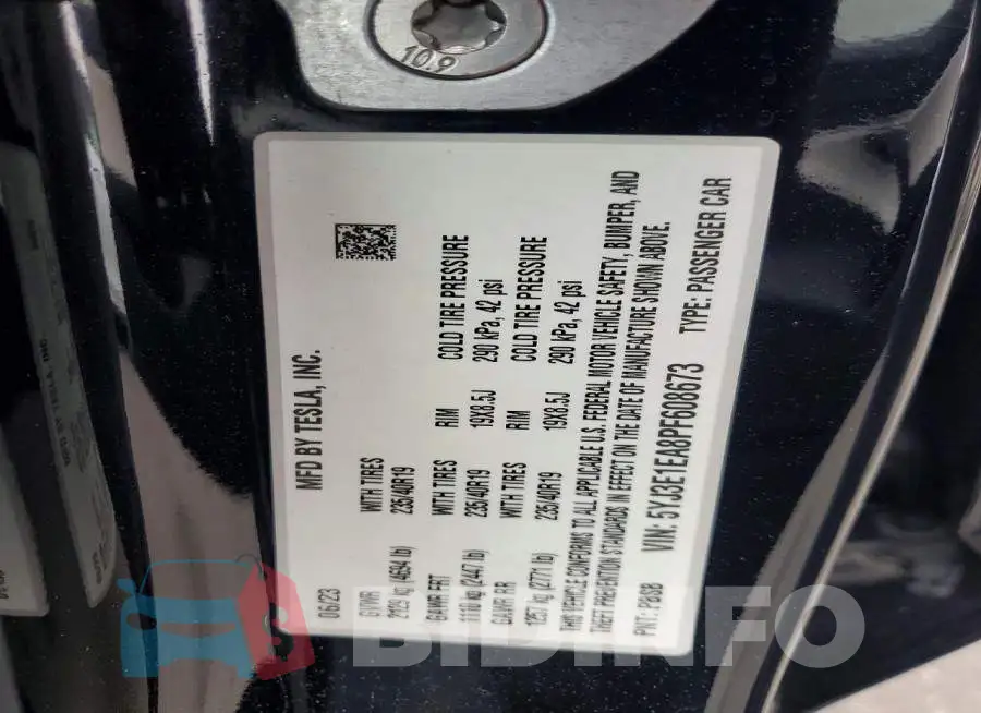 5YJ3E1EA8PF608673 Photo# 12