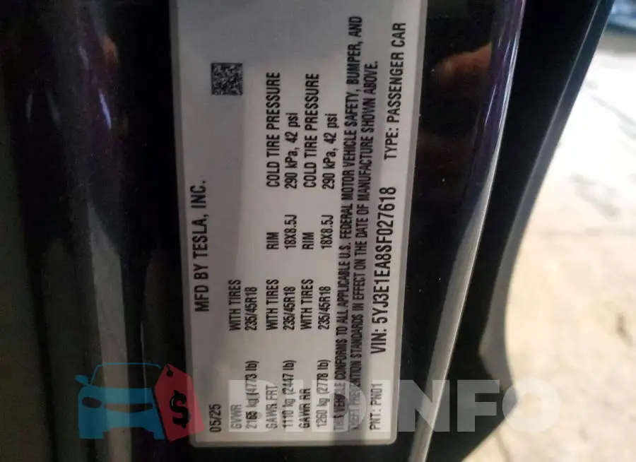 5YJ3E1EA8SF027618 Photo# 12
