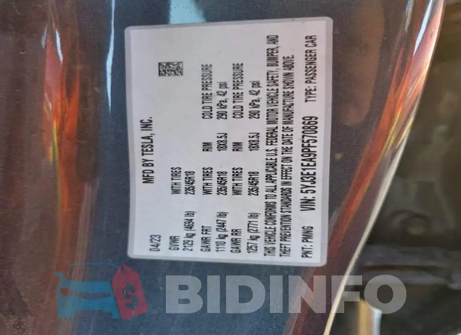 5YJ3E1EA9PF570869 Photo# 12