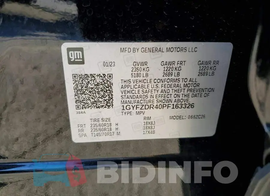1GYFZDR40PF163326 Photo# 13