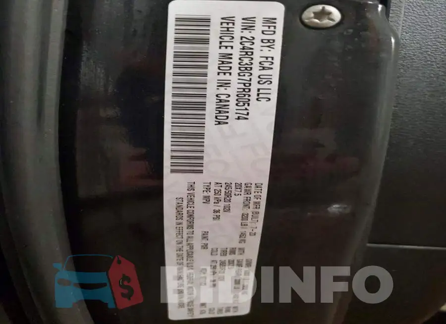 2C4RC3BG7PR605174 Photo# 14