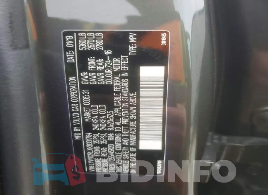 LYV102RLXKB331784 Photo# 13