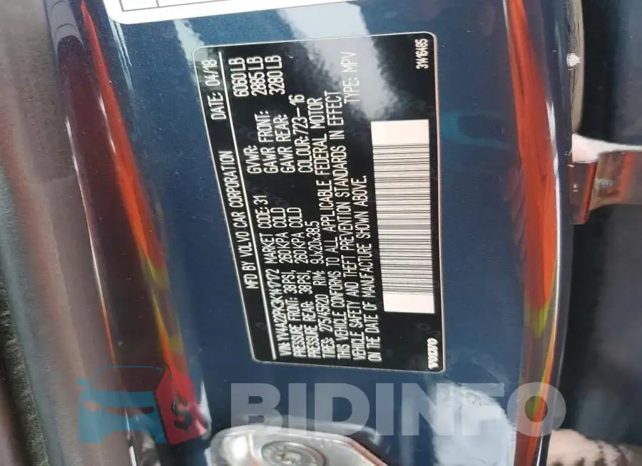 YV4A22PK3K1417172 Photo# 13