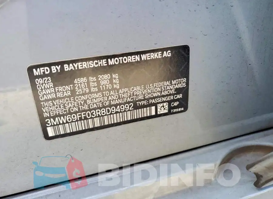 3MW69FF03R8D94992 Photo# 12