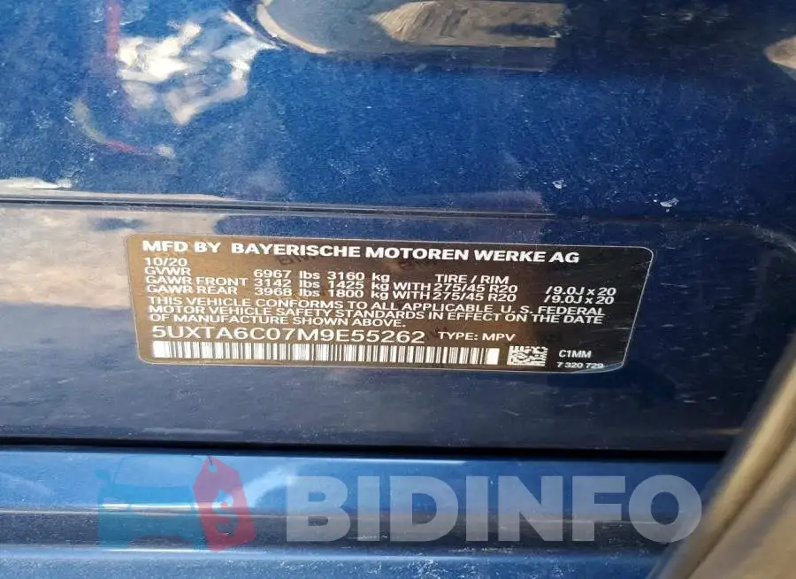 5UXTA6C07M9E55262 Photo# 13