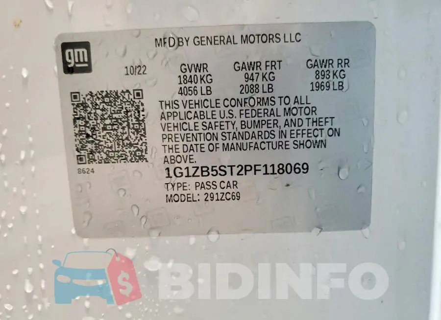 1G1ZB5ST2PF118069 Photo# 12
