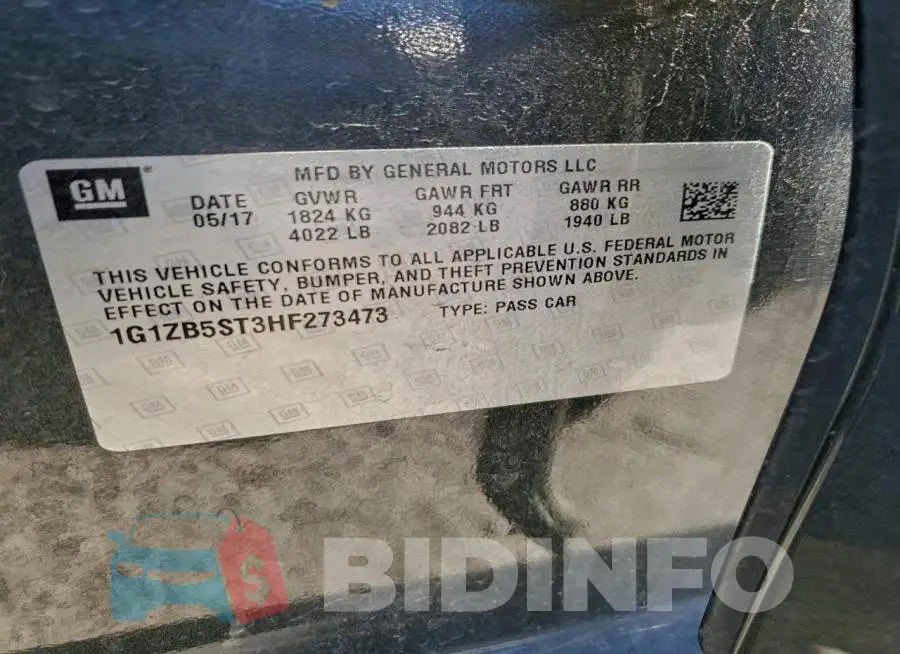 1G1ZB5ST3HF273473 Photo# 13