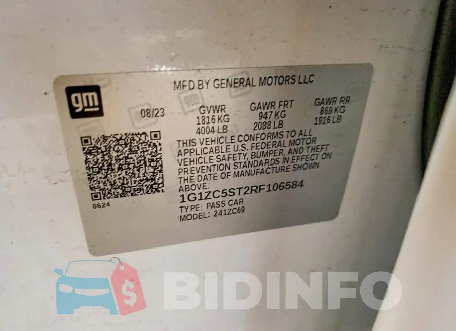 1G1ZC5ST2RF106584 Photo# 13