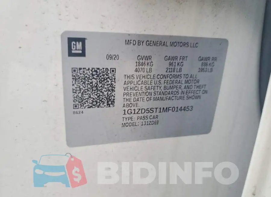 1G1ZD5ST1MF014453 Photo# 13