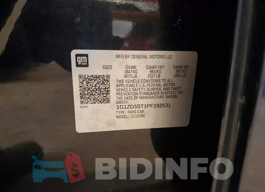 1G1ZD5ST1PF192531 Photo# 13