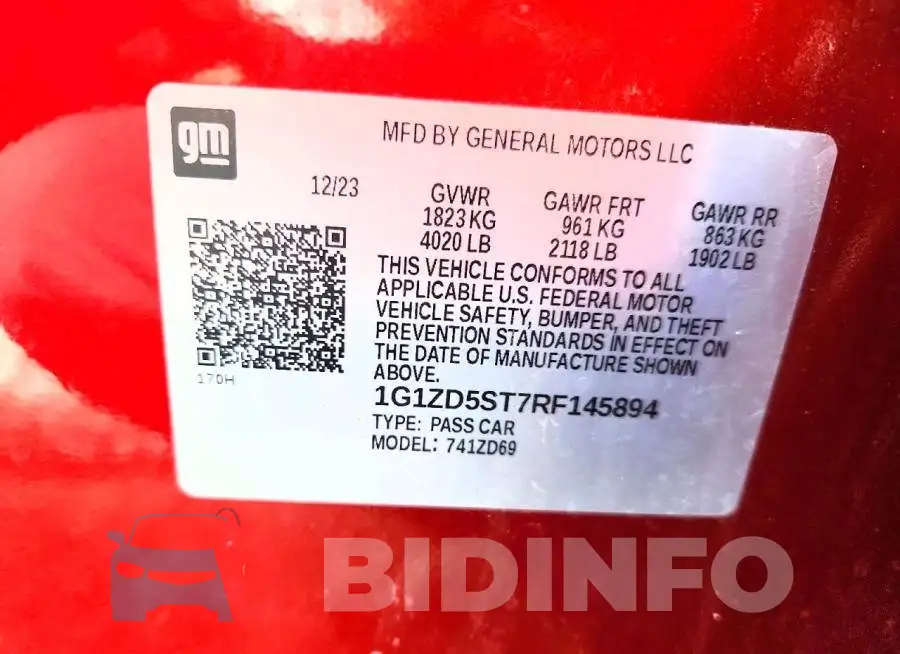 1G1ZD5ST7RF145894 Photo# 13