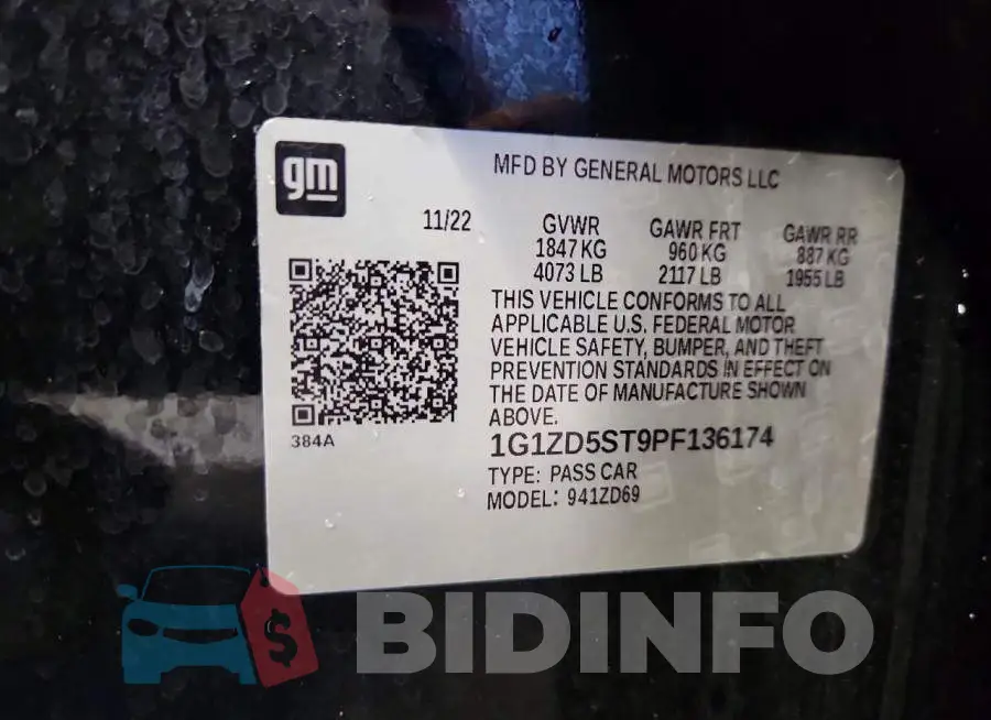 1G1ZD5ST9PF136174 Photo# 12