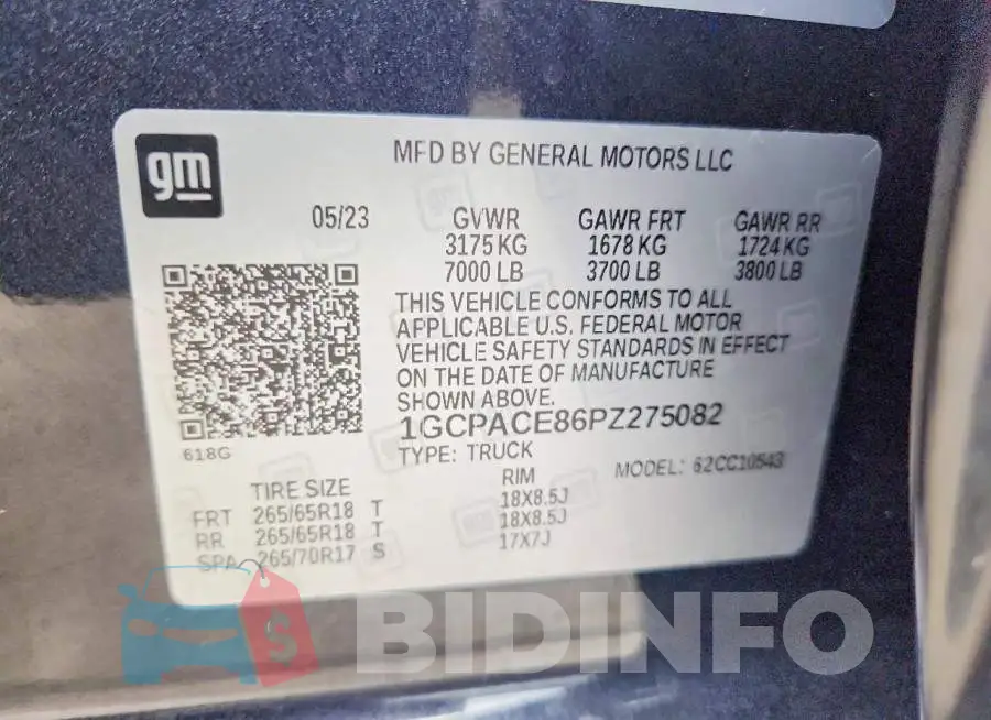 1GCPACE86PZ275082 Photo# 13