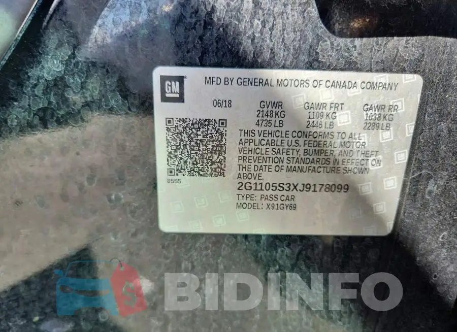 2G1105S3XJ9178099 Photo# 12