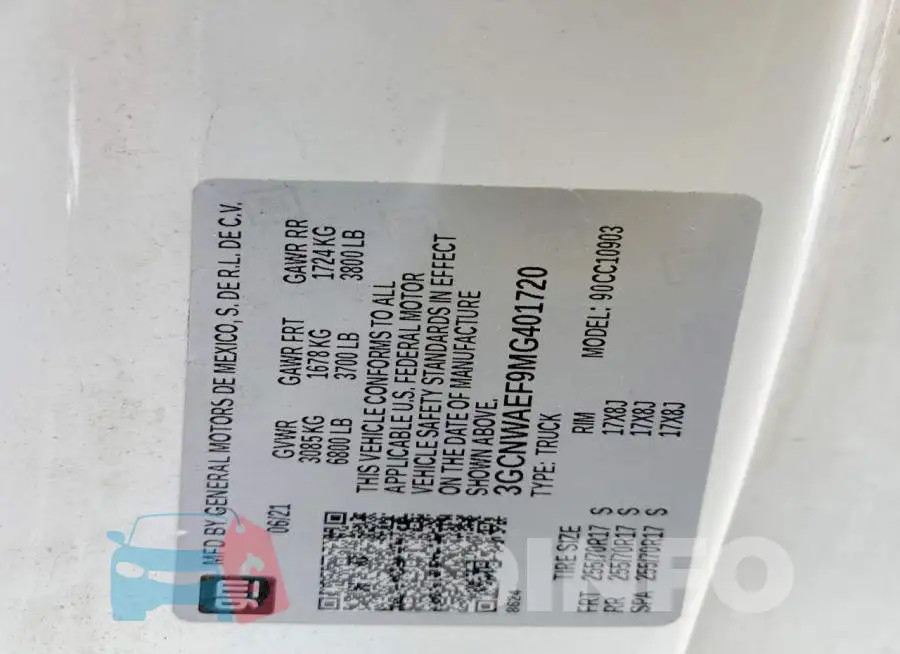 3GCNWAEF9MG401720 Photo# 12