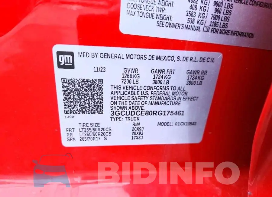 3GCUDCE80RG175461 Photo# 12