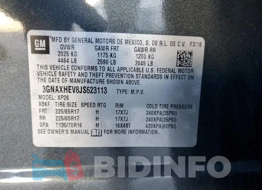 3GNAXHEV8JS623113 Photo# 13
