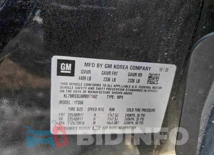 KL79MSSL6MB077462 Photo# 13