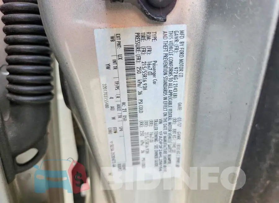 1FADP3F24HL256164 Photo# 12