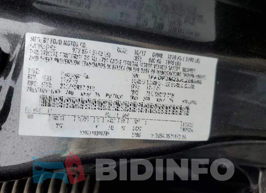 1FADP3M23JL208888 Photo# 12