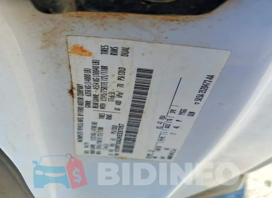 1FDRF3G62KEE87057 Photo# 12