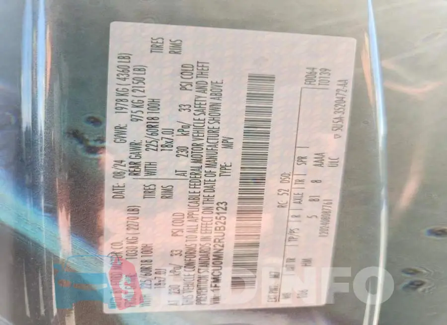 1FMCU0MN2RUB25123 Photo# 12