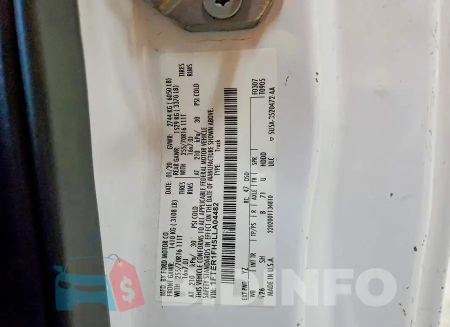 1FTER1FH5LLA04482 Photo# 12
