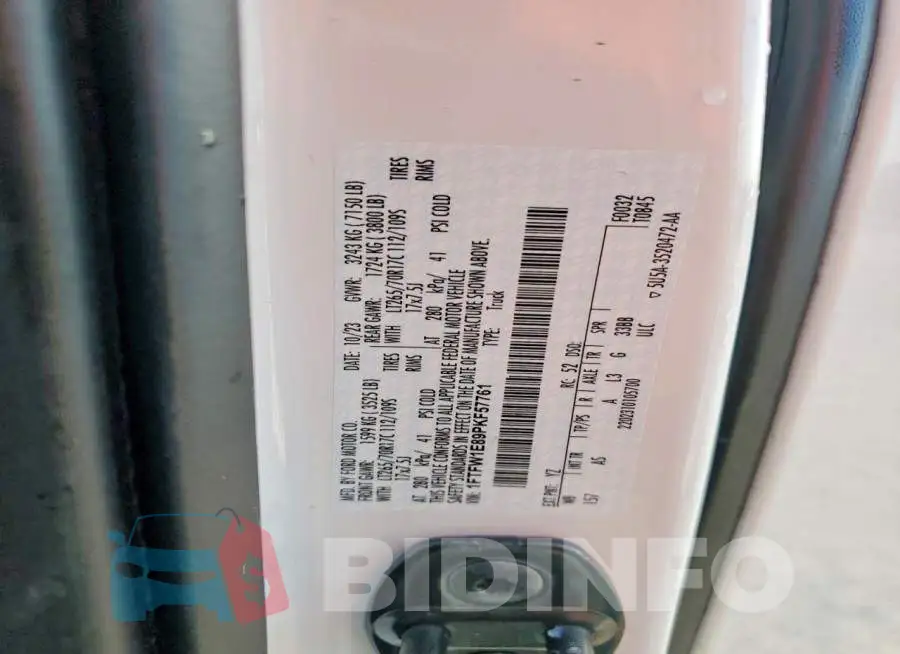 1FTFW1E89PKF57761 Photo# 12