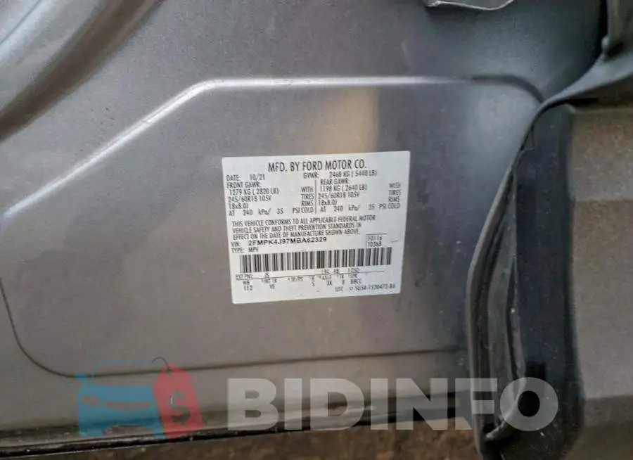 2FMPK4J97MBA62329 Photo# 12