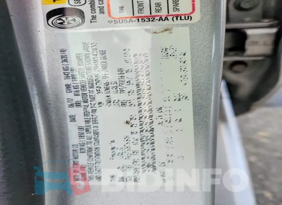 3FADP4FJ3HM143835 Photo# 13
