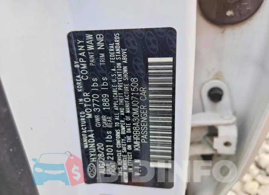 KMHRB8A30MU071508 Photo# 13