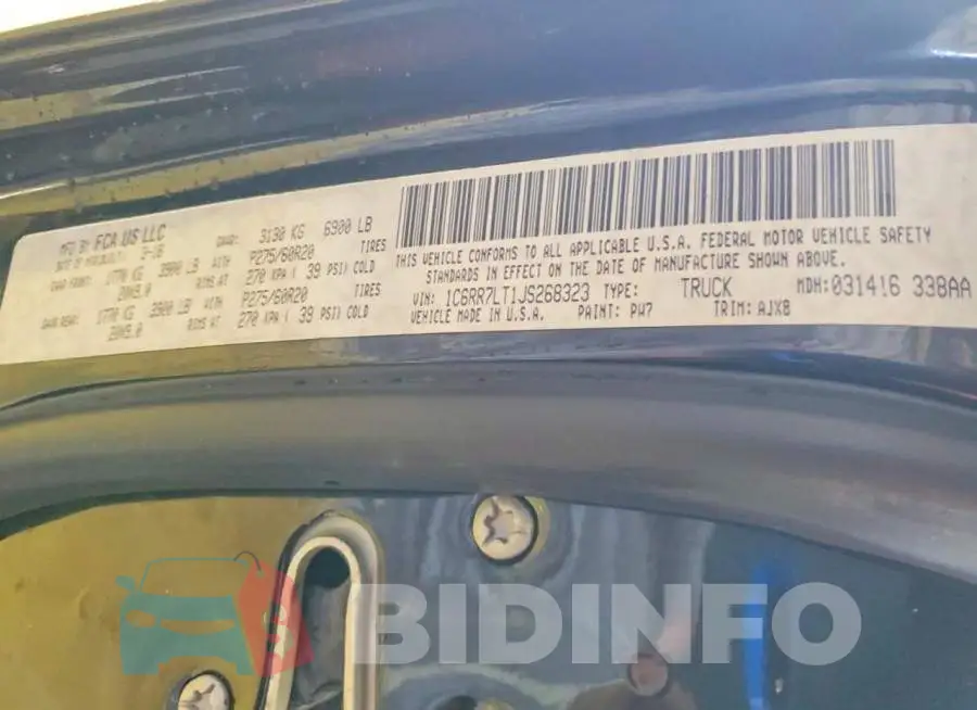 1C6RR7LT1JS268323 Photo# 13