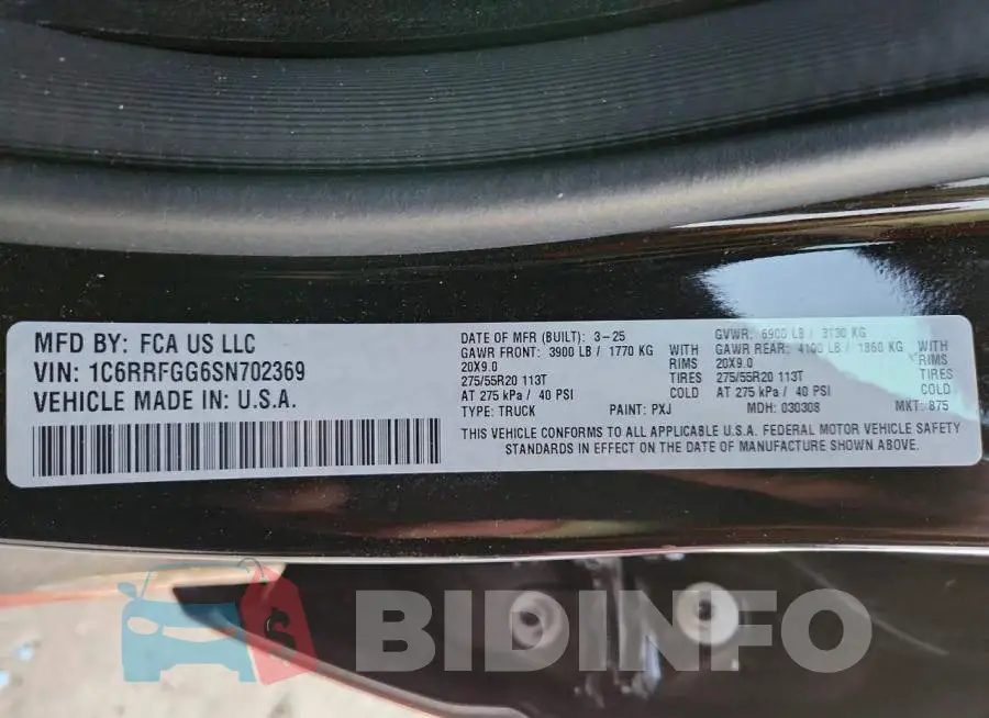 1C6RRFGG6SN702369 Photo# 13