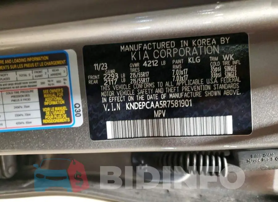 KNDEPCAA5R7581901 Photo# 14