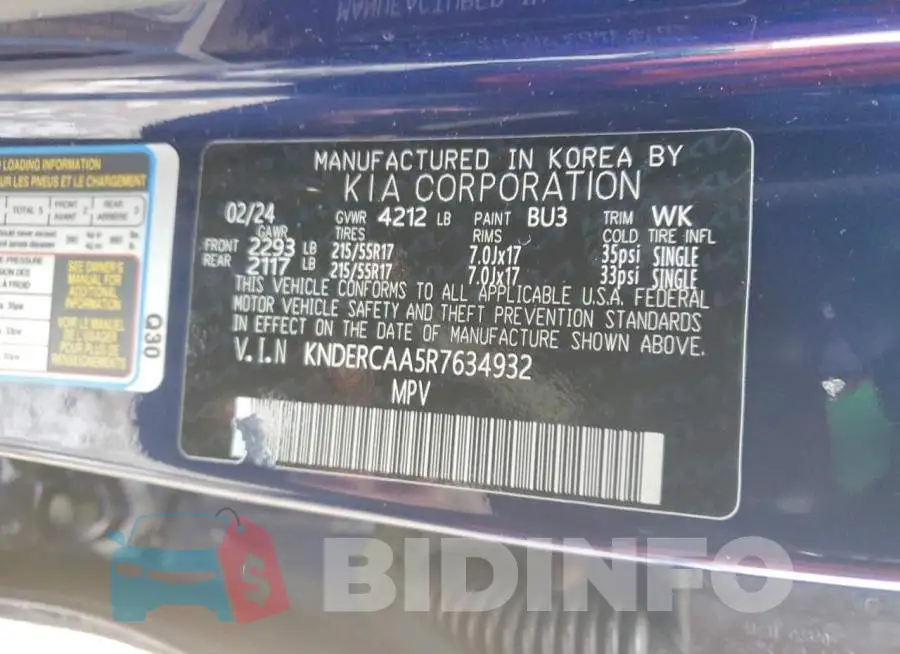 KNDERCAA5R7634932 Photo# 13