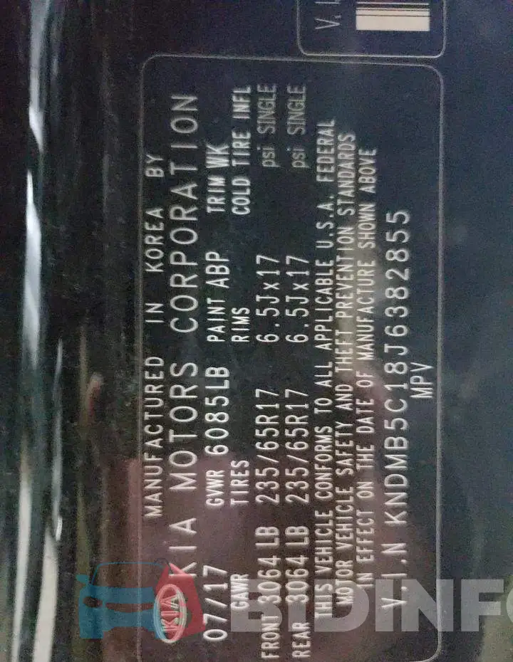 KNDMB5C18J6382855 Photo# 14