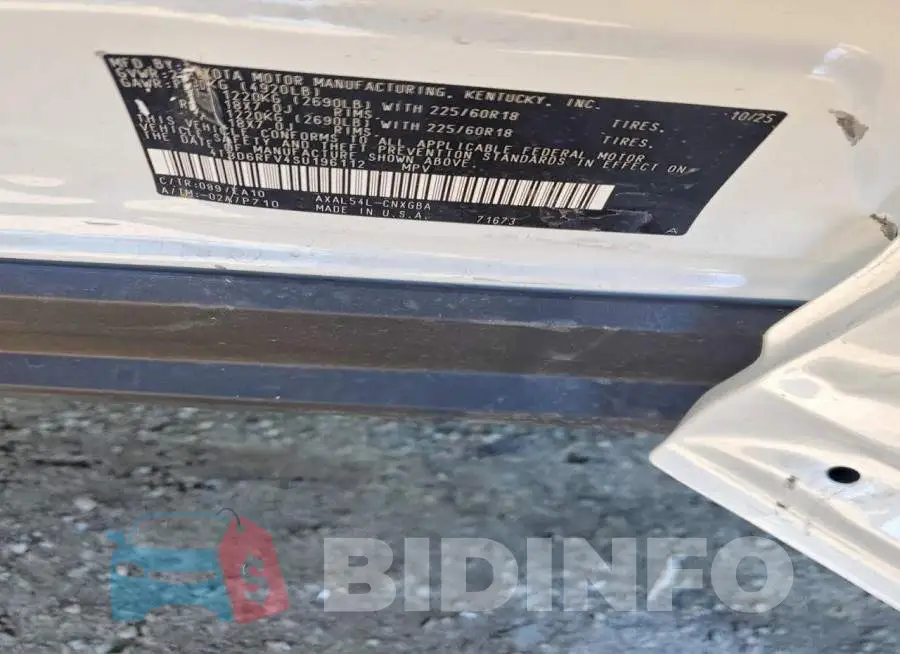 4T3D6RFV4SU196112 Photo# 13