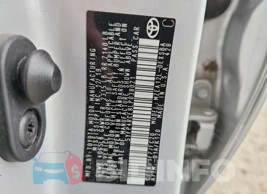 5YFP4RCE8LP038021 Photo# 12